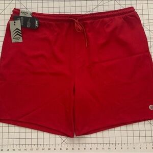 NEW Size 4XB Solaris Active Big Man Knit At Ease 8" Inseam Red Shorts MSRP $58